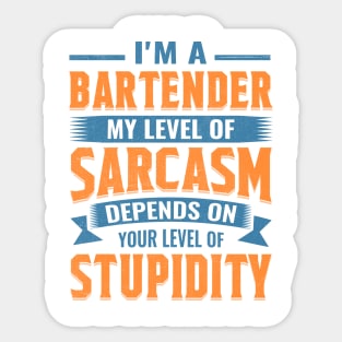 Bartender Sticker